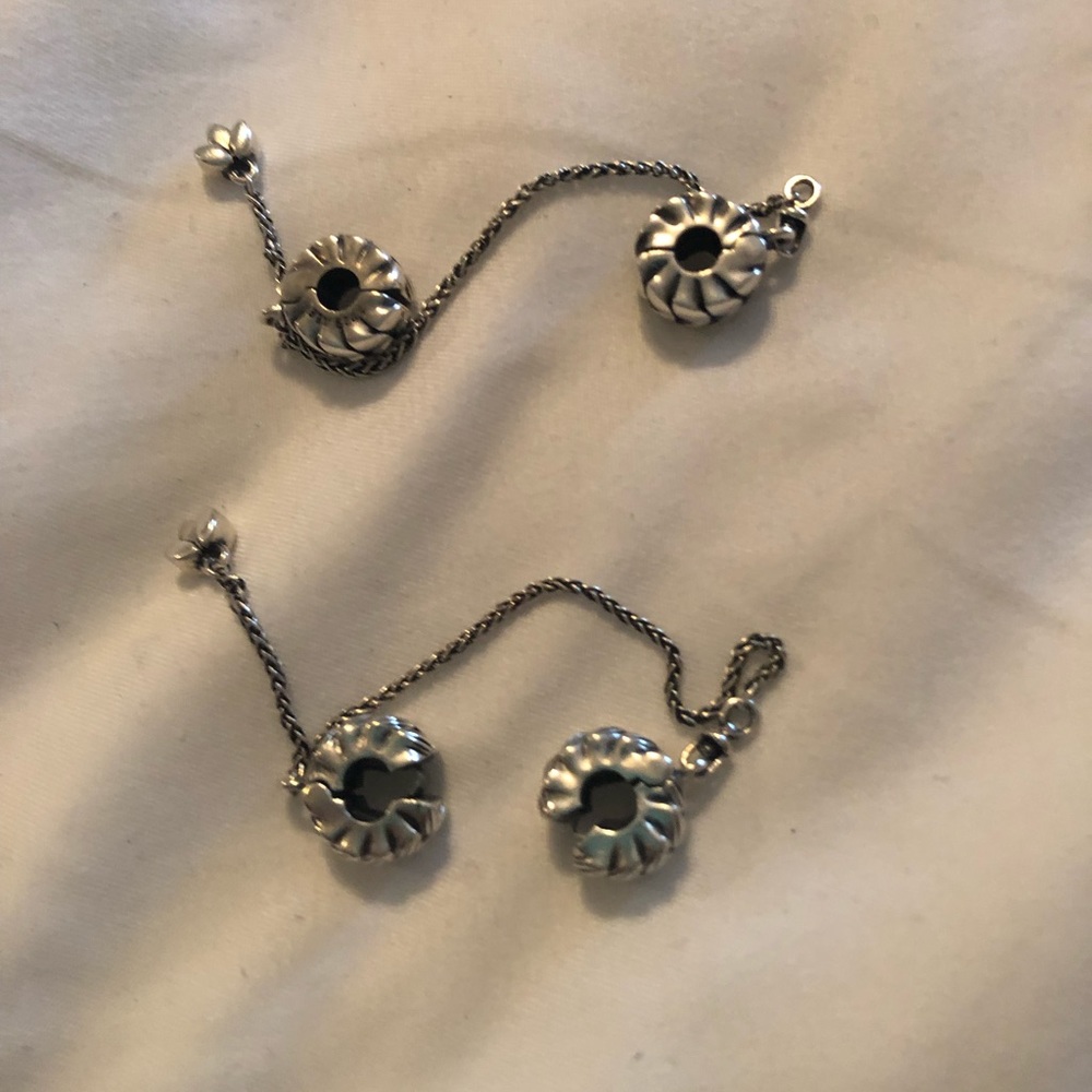 Pandora set of safety chain clip charms